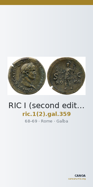RIC I (second edition) Galba 359 — CANOA