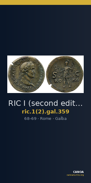 RIC I (second edition) Galba 359 — CANOA