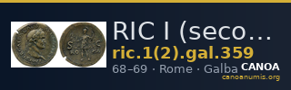 RIC I (second edition) Galba 359 — CANOA