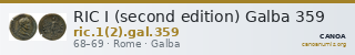 RIC I (second edition) Galba 359 — CANOA