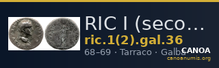 RIC I (second edition) Galba 36 — CANOA