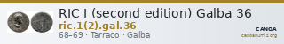 RIC I (second edition) Galba 36 — CANOA