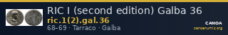 RIC I (second edition) Galba 36 — CANOA