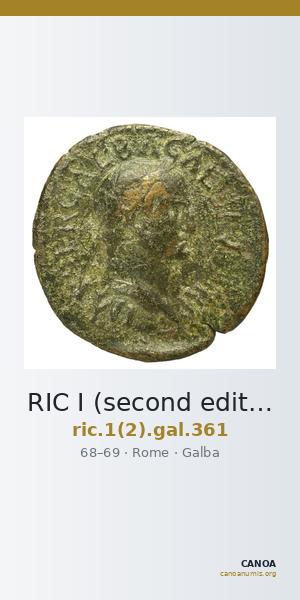 RIC I (second edition) Galba 361 — CANOA