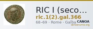 RIC I (second edition) Galba 366 — CANOA