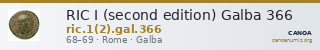 RIC I (second edition) Galba 366 — CANOA
