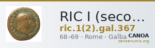 RIC I (second edition) Galba 367 — CANOA