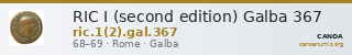 RIC I (second edition) Galba 367 — CANOA