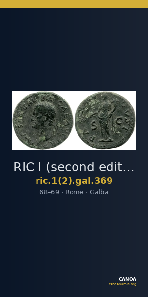 RIC I (second edition) Galba 369 — CANOA