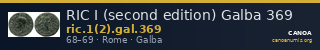 RIC I (second edition) Galba 369 — CANOA