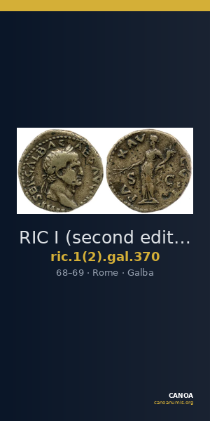 RIC I (second edition) Galba 370 — CANOA