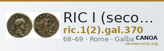 RIC I (second edition) Galba 370 — CANOA