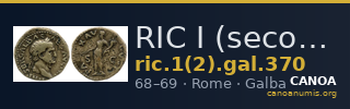 RIC I (second edition) Galba 370 — CANOA