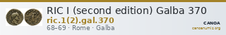 RIC I (second edition) Galba 370 — CANOA