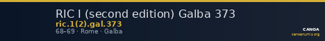 RIC I (second edition) Galba 373 — CANOA