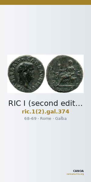 RIC I (second edition) Galba 374 — CANOA