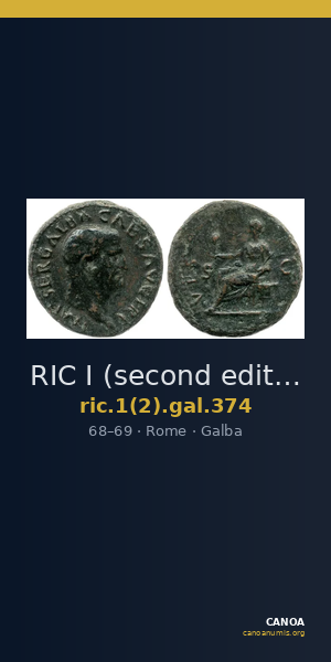 RIC I (second edition) Galba 374 — CANOA