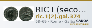 RIC I (second edition) Galba 374 — CANOA
