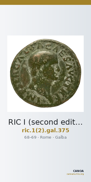 RIC I (second edition) Galba 375 — CANOA