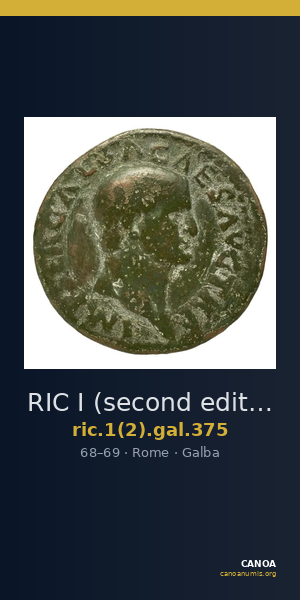 RIC I (second edition) Galba 375 — CANOA