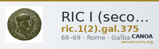 RIC I (second edition) Galba 375 — CANOA