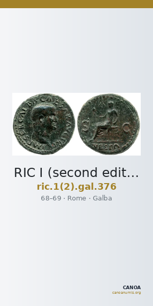 RIC I (second edition) Galba 376 — CANOA