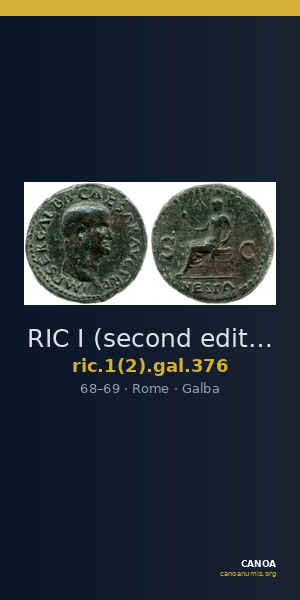 RIC I (second edition) Galba 376 — CANOA