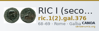 RIC I (second edition) Galba 376 — CANOA