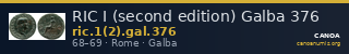 RIC I (second edition) Galba 376 — CANOA