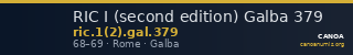 RIC I (second edition) Galba 379 — CANOA