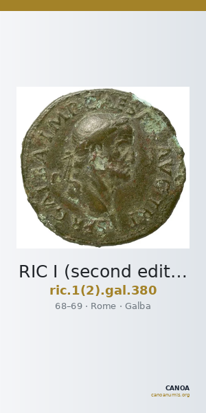 RIC I (second edition) Galba 380 — CANOA