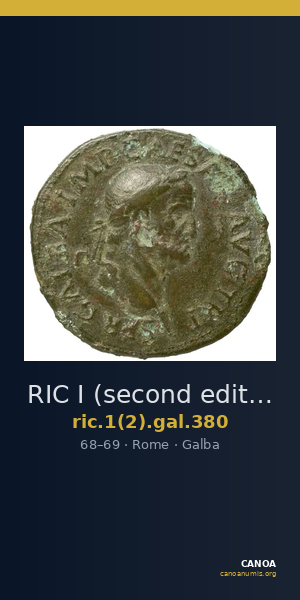 RIC I (second edition) Galba 380 — CANOA