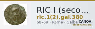 RIC I (second edition) Galba 380 — CANOA