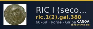 RIC I (second edition) Galba 380 — CANOA