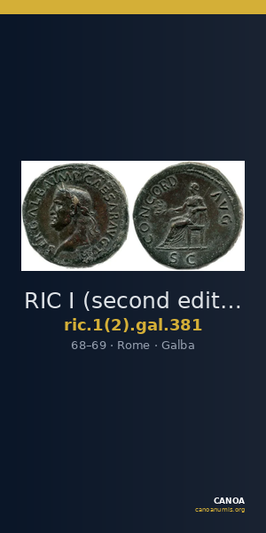 RIC I (second edition) Galba 381 — CANOA