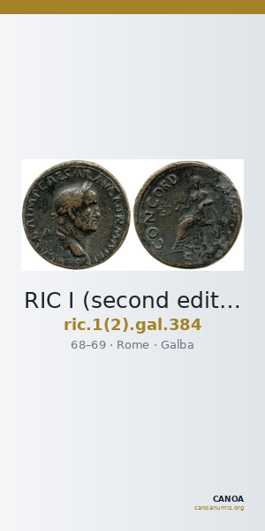 RIC I (second edition) Galba 384 — CANOA
