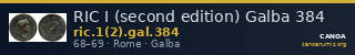 RIC I (second edition) Galba 384 — CANOA