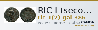 RIC I (second edition) Galba 386 — CANOA