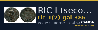 RIC I (second edition) Galba 386 — CANOA