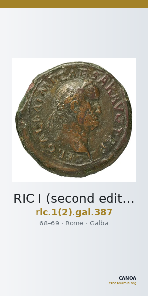 RIC I (second edition) Galba 387 — CANOA