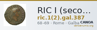 RIC I (second edition) Galba 387 — CANOA