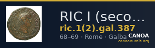 RIC I (second edition) Galba 387 — CANOA