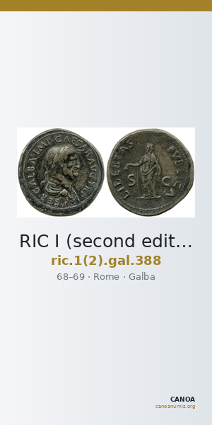 RIC I (second edition) Galba 388 — CANOA