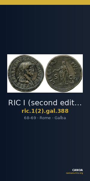 RIC I (second edition) Galba 388 — CANOA