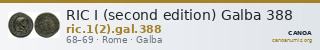 RIC I (second edition) Galba 388 — CANOA