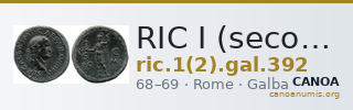 RIC I (second edition) Galba 392 — CANOA
