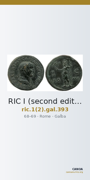 RIC I (second edition) Galba 393 — CANOA