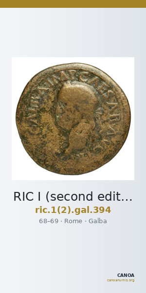 RIC I (second edition) Galba 394 — CANOA