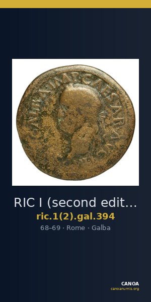 RIC I (second edition) Galba 394 — CANOA