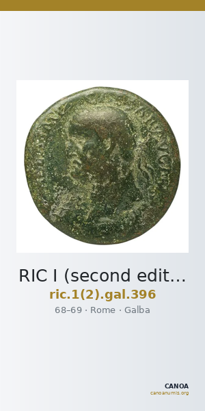 RIC I (second edition) Galba 396 — CANOA